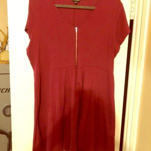 Maroon Mini Dress